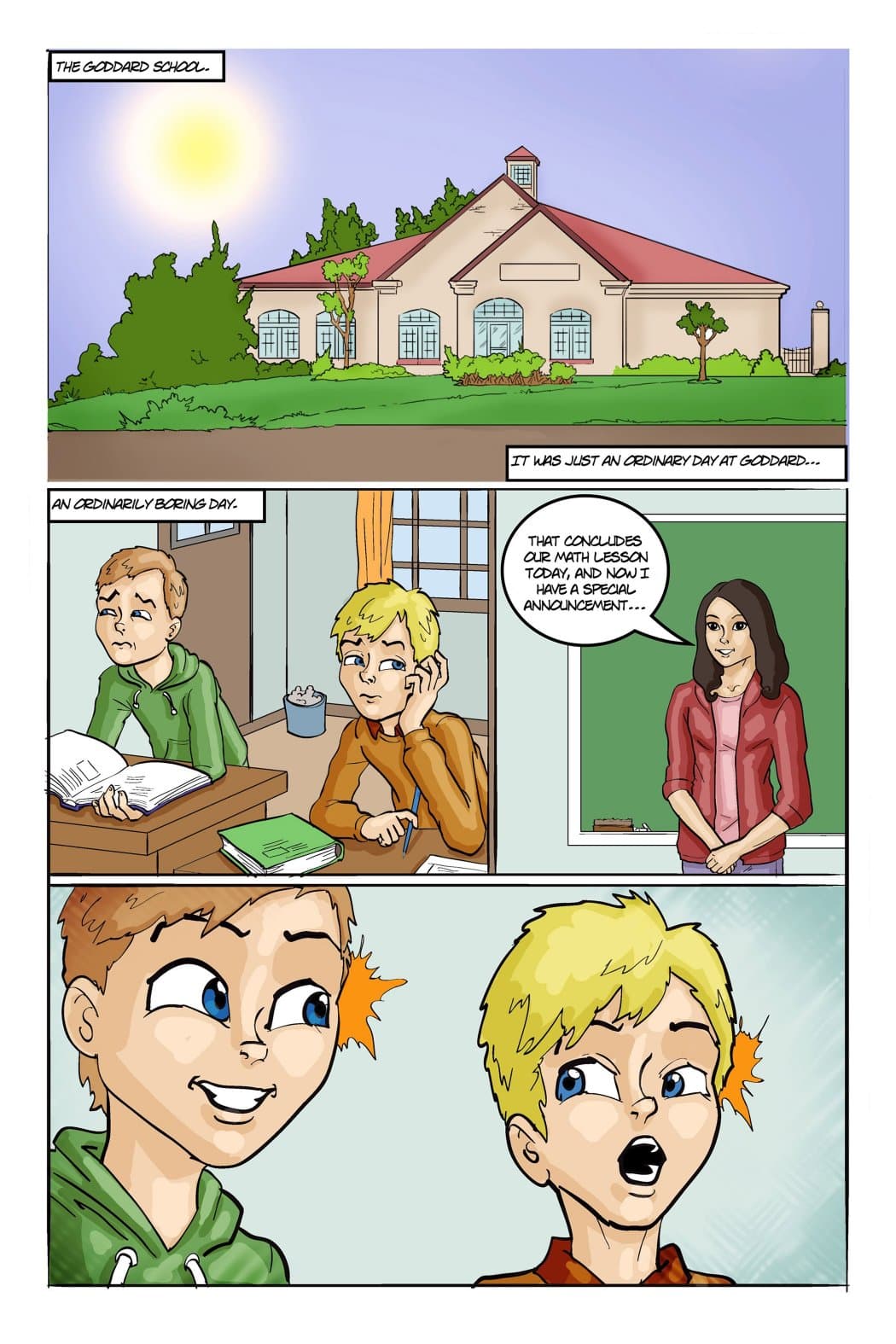 Comic page 1.